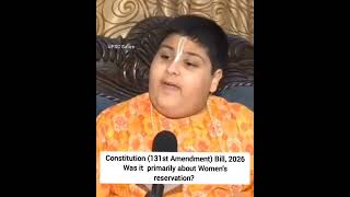 Women's reservation Bill | 131st constitution amendment | Parliament Polity | UPSC Satire IAS Act