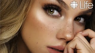 Faux Freckle Make Up Tutorial | Julia Dantas | CBC Life