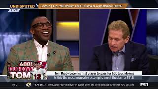 UNDISPUTED Skip Bayless reacts to Brady becomes first player to pass for 600 TD