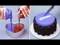 Satisfying cake decorating you cant ignore  perfect colorful cake recipe  yummy cake