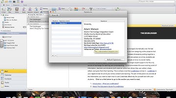 Outlook Signature for MacBook Air