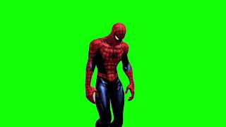 Sad Spider-Man walk Green Screen