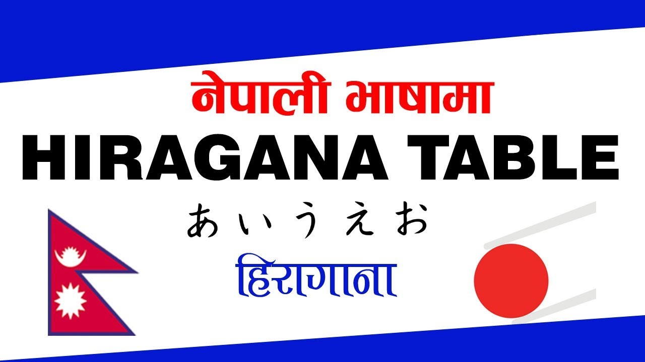  In Nepali How To Read Write Learn Hiragana Japanese Alphabet Doctorzeniusproduction 
