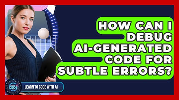 How Can I Debug AI-generated Code For Subtle Errors? - Learning To Code With AI
