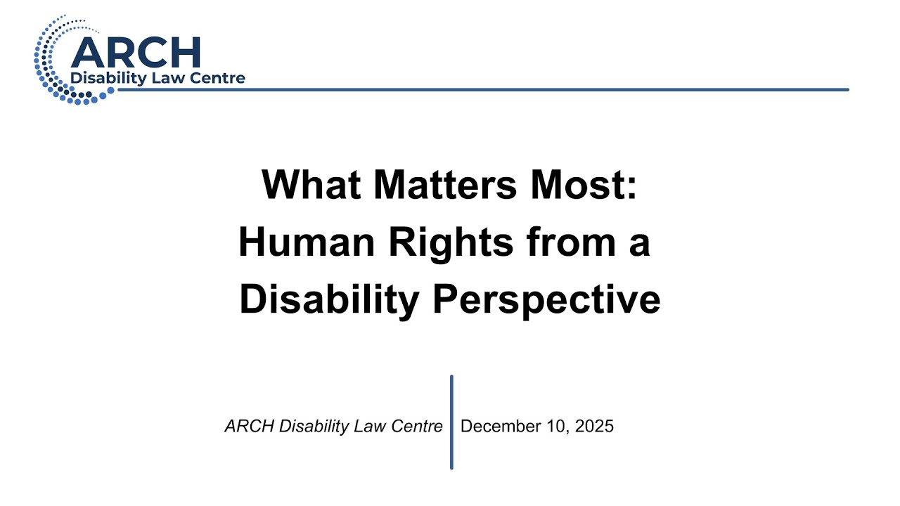 Human Rights Day Panel Discussion from a Disability Perspective - December 10,  2025
