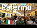 Palermo sicily 4k walking tour  amazing street culture 