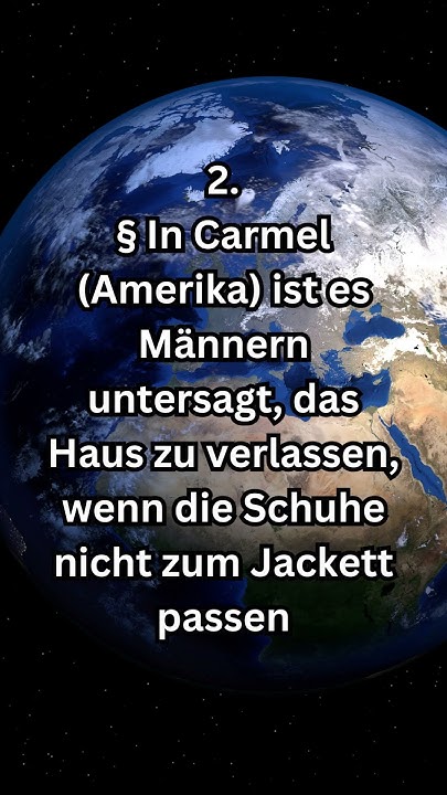 Die seltsamsten Gesetze der Welt Teil XX #shorts - YouTube