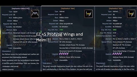 RF ONLINE -Playpark  Upgrading Prototype  Wings and Hephaestus Visor Helm