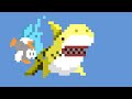 Baby shark vs pukupuku (SMB) animation.
