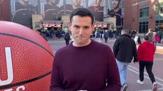 Jesse Kirsch arrives at NCAA for March Madness 2023
