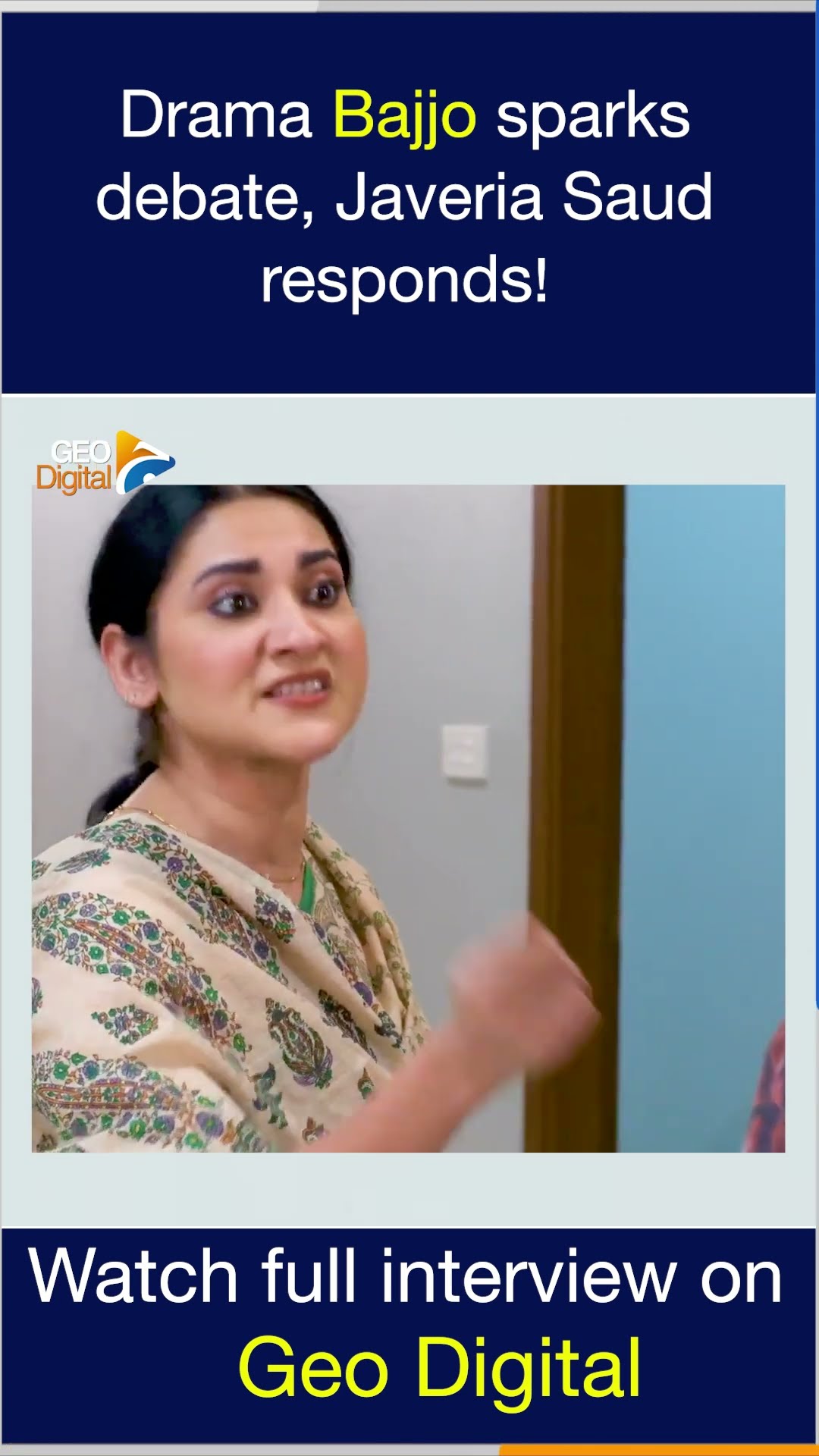 Drama Bajjo sparks debate, Javeria Saud responds!