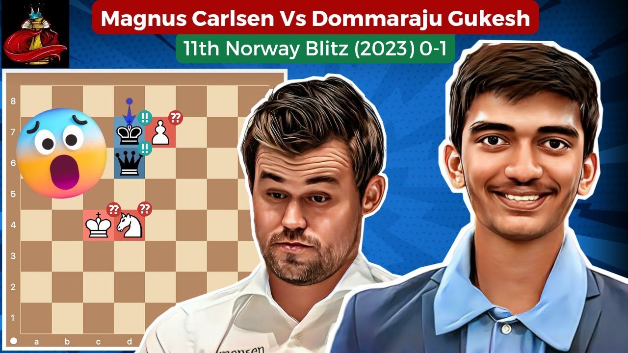 11th Norway Chess 2023 Blitz: Gukesh beats Carlsen for the first