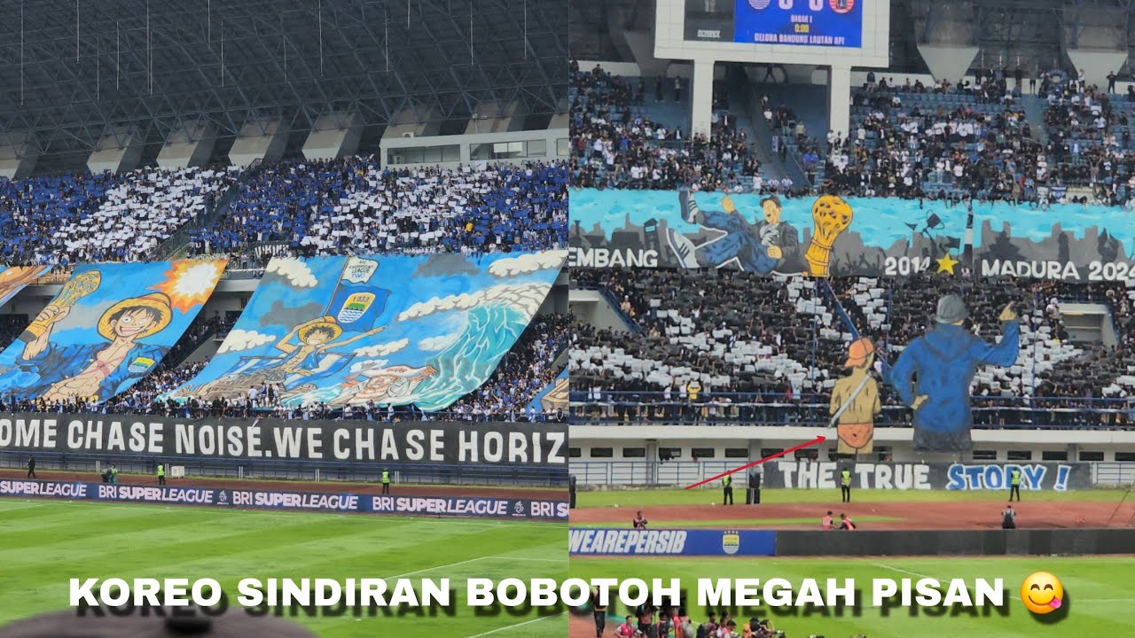 Megah pisan!! Full koreo dan atmosfir pecah BOBOTOH saat PERSIB mengalahkan persija 1-0