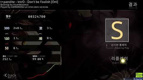 OSU! Taiko t+pazolite - intrO - Don