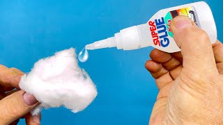 Super Glue and Cotton Miracle ! Pour Glue on Cotton and Amaze With Results