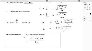 PC11 - 3.5 Developing the Quadratic Formula