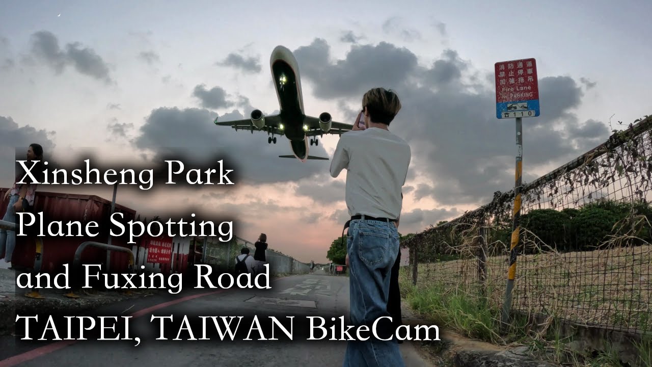 4K Bike Cam - Shilin, Plane Spotting, Zhongshan and Da'an - Taipei, Taiwan