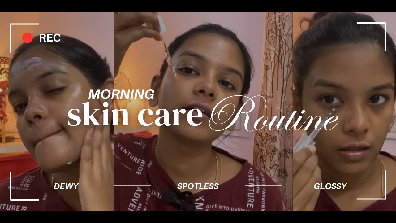SUMMER Morning Skincare Routine for acne marks, dark spots and ...