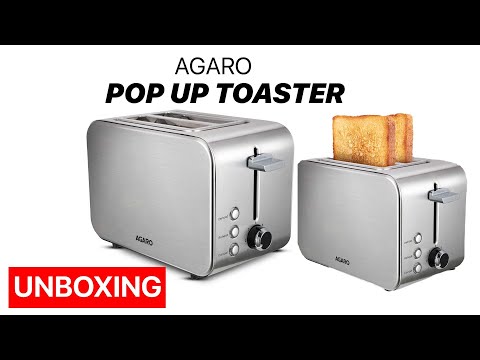 AGARO GRAND 2 Slice Stainless Steel Pop Up Toaster -