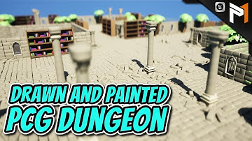 Generate a Procedural Dungeon By Drawing And Painting It In The World