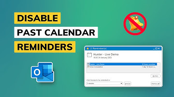 How to Turn Off Past Calendar Reminders in Outlook | Disable Reminders on Outlook