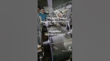 TPU timing belt extrusion production line #timingbelt #tpu#belt