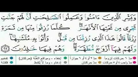 احكام التلاوة-سورة البقرة-آية 25