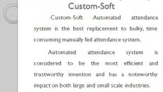 Automated Attendance System by Custom Soft screenshot 5
