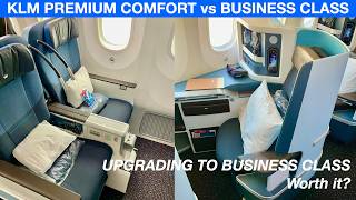 Upgrading to KLM Business Class worth it? Comparing KLM Premium Economy with KLM Business Class!