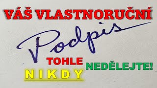 VÁŠ VLASTNORUČNÍ ✍️ PODPIS❓TOHLE 🚫 NIKDY NEDĚLEJTE ‼️#praktickeucetnictvi #kyberbezpecnost #podpis