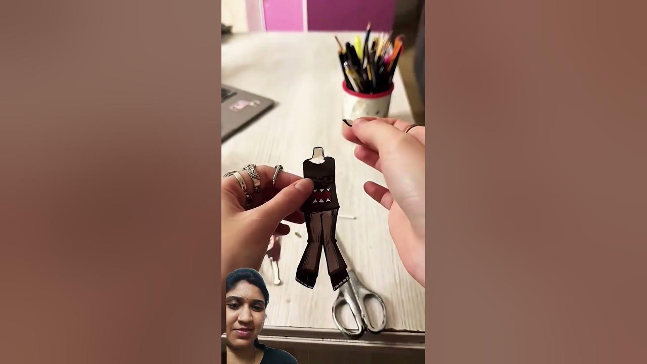 Turning myself into a hanging paper doll #diy #art Turning myself into a hanging paper doll #diy #art