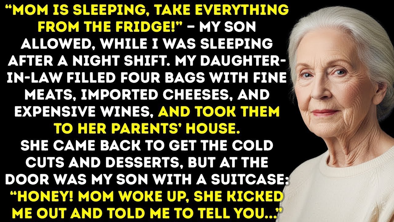 My Daughter-In-Law Raided My Fridge While I Slept—Left With Four Bags Like It Was Hers.