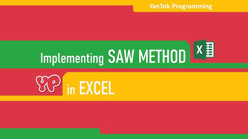 Implementing SAW Method in Excel