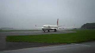JEX B737-800 @FUK RWY34