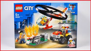 UNBOXING LEGO 60248 Fire Helicopter Response Speed Build