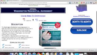 Washington Residential Lease Agreement