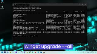 PC TIPS Part 6, Update your installed software and application with one command. screenshot 4