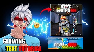 Glowing Text Tutorial 🔥Like @PGL DRKRAI77 | Free fire red and white text tutorial