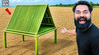 Building A Bamboo Tent House Near Our Swimming Pool In Our Village! 🎋⛺ | Part 3 | M4 Tech |