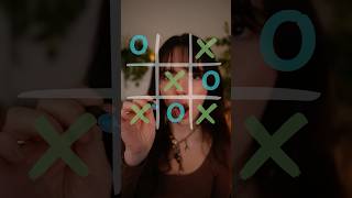 How to win Tic Tac Toe everytime  X O #asmr #relax