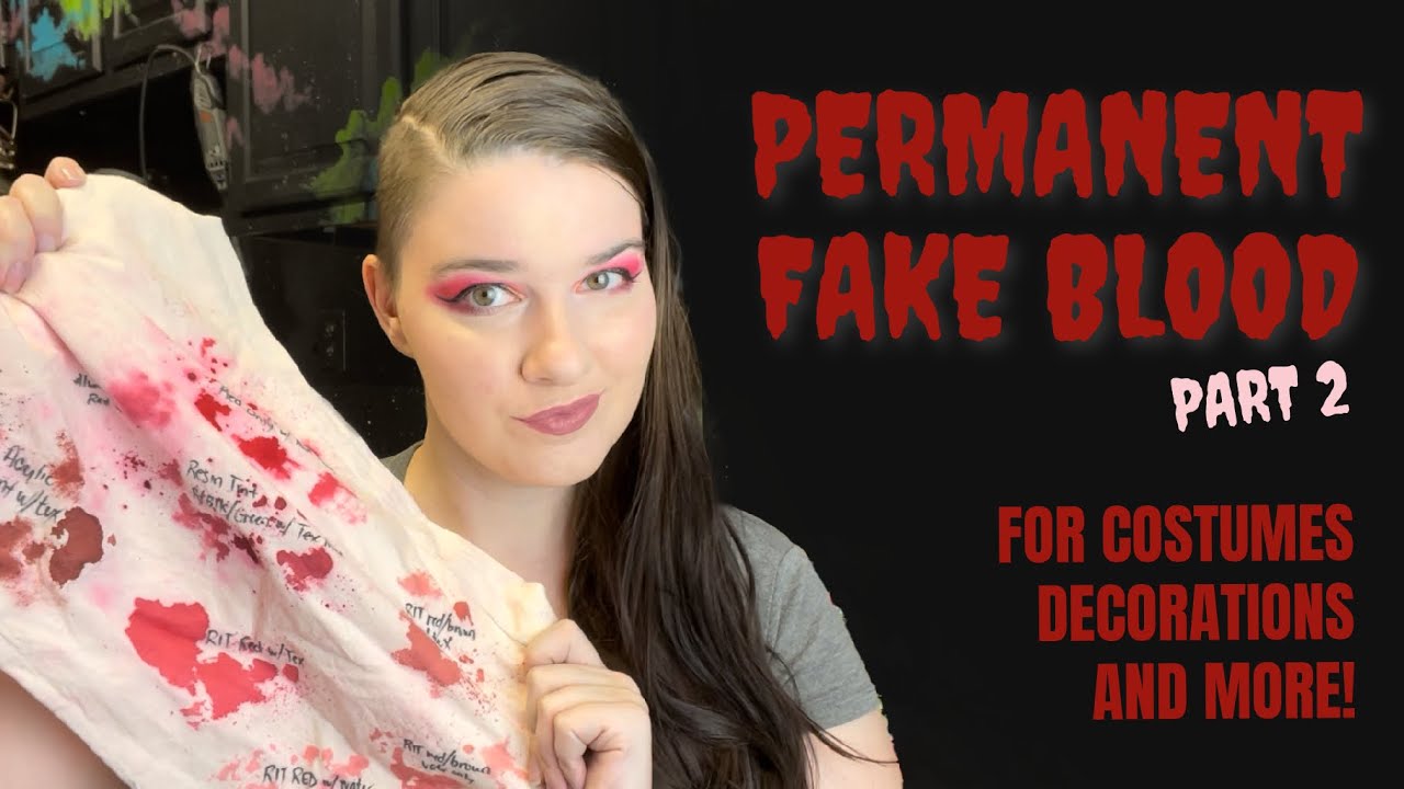 How To Make Fake Blood For Your Halloween Costume