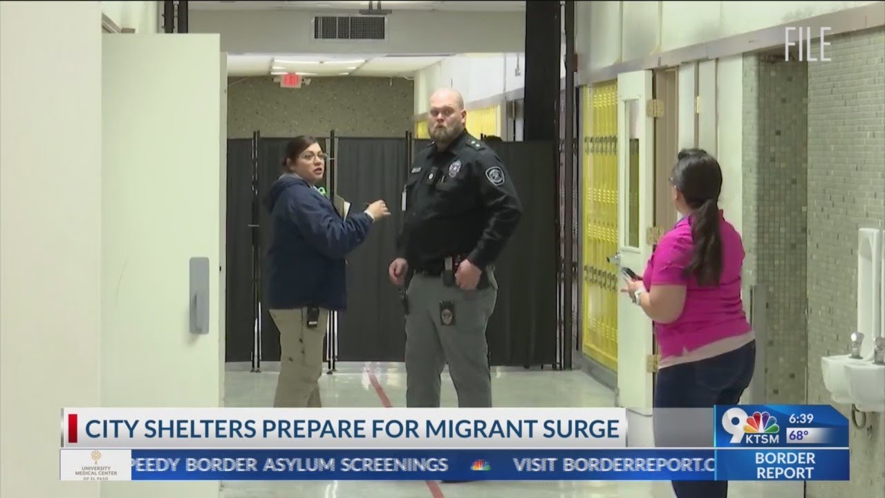 City shelters on standby, to be used only for processed migrants - YouTube