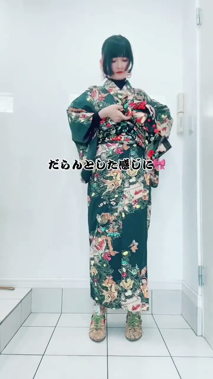付喪神の百鬼夜行浴衣👘👺 MONO by TOMONOSUKE #kimono #fashion