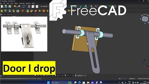 freeCAD Assembly workbench || door l drop