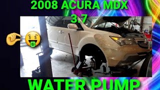 2008 Acura Mdx water pump removal. Special socket for harmonic balancer.