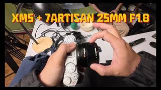 7artisan 25mm F1.8 gắn trên body Fujifilm X-M5 và đây là vài trải nghiệm nhanh POV DJI ACTION 5 PRO