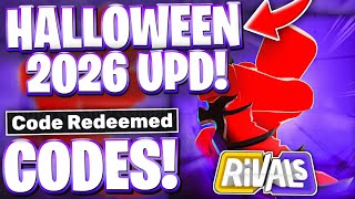 Details 🎃[UPD 24] ALL NEW RIVALSWEEN UPDATE (HALLOWEEN UPDATE 2026) CODES FOR RIVALS! ROBLOX RIVALS CODES Update