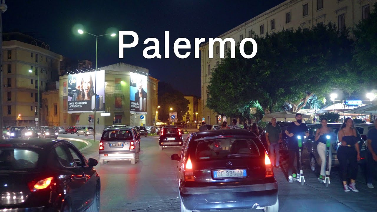🇮🇹 Palermo, Sicily, Italy (IT), 2021, night driving tour