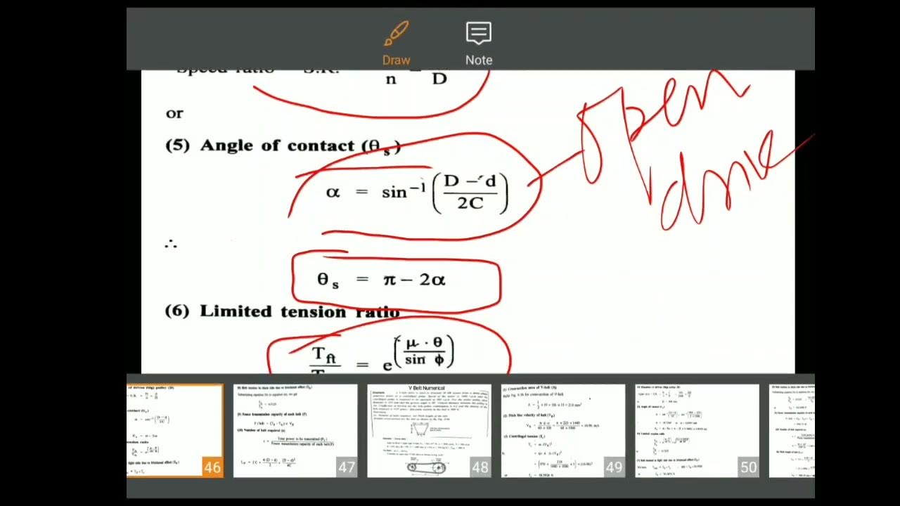 V Belt Drive Design Procedure YouTube