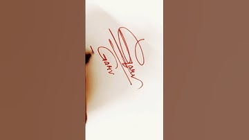 Garv name Signature Style////Best Signature idea#Viralshorts